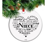 Niece Christmas Ornament Gift From Uncle/Auntie, Niece Appreciation Gift, Heartfelt Keepsake for Niece