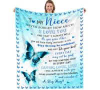 Niece Gifts from Auntie/Uncle, Gift for Niece from Aunt/Uncle, Birthday Graduation Gifts Ideas for Nieces Soft Throw Blanket 50"x 60"
