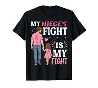 Nieces Fight is My Fight Breast Cancer Awareness Proud Uncle T-Shirt