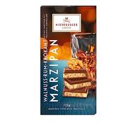 Niederegger Marzipan|Niederegger - Marzipan Milk Chocolate Walnut and Rum Croquant Bar 110g