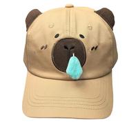 NIEEKRUN Capybara Hat for Adults Summer Baseball Caps Hat Summer Baseball Caps Boys Accessories Printed Popular for Summer Baseball Caps for Print Sports Casual (56-59cm) Brown