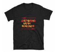 NIEGAKI ANASER Everybody's Happy Nowadays - Buzzcocks t-Shirt Black