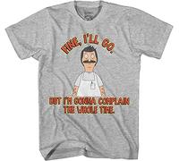 NIEGAKI Bob's Burgers Bob Complain The Whole Time T-Shirt Grey