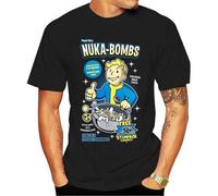 NIEGAKI Gaming Video Game Fallout 2 3 4 Tees Tops T Shirt Men Cotton Customized Cotton Apparel Funny T-Shirt Homme Black