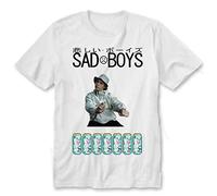 NIEGAKI Sad Boys Yung Lean w DMN T-Shirt Sudadera con Capucha Blanca