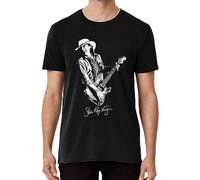 NIEGAKI Stevie Ray Vaughan Cotton T Shirts for Men Black