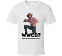 NIEGAKI WWCD What Would Charles Ingalls Do Little House On The Prairie T Shirt White