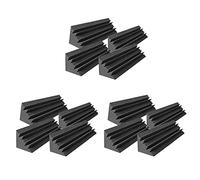NIEI 12 Pcs Acoustic Panels Studio Acoustic Soundproof Foam,Sound Treatment Bass Trap Corner,Sound Panels,12X12X48cm