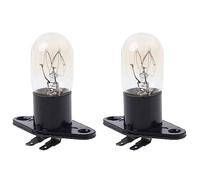 NIEI 2Pc Microwave Oven Global Light Lamp Bulb Base Design 250V 2A Replacement Universal