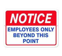 Niekea Employees Only Sign, Employees Only Beyond This Point Sign,12