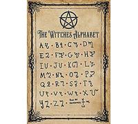 Niekea The Witches Alphabet, Witchcraft Knowledge Poster, Kitchen Witchery Poster, Witches Poster, Witches Magic Knowledge Wall Art,Magic Lover