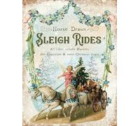 Niekea Victorian Christmas Sleigh Rides Sign - Shabby Chic - Kids Christmas Decor, Victorian Metal Sign Tag 8" X 6 Inch Gift Plaque