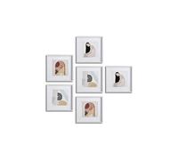 nielsen 6 piece Ongar Wooden Picture Frame Set 30x30cm in White | Size: 30x30 cm Nielsen White 30x30 cm