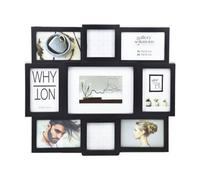 accent by nielsen Collage Picture Frame, Black for 9 Photos - 7 x 4x6in and 2 x 4x4in