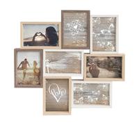 Nielsen Accent Photo Collage Frame For 8 Pictures 4X6In - Mixed Wood Finishes