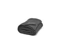 Nielsen blanket Alen, 150x200 cm, dark grey, 100% cotton, coarse knit, ?kotex, cosy fashionable elegant, throw