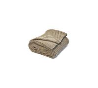 nielsen Alen Coarse Knitted Throw Blanket Cotton 150 x 200cm in Light Brown | Size: 150 cm x 200 cm Nielsen Light Brown 150 cm x 200 cm
