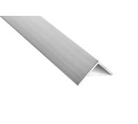 Nielsen Aluminium L-shaped Angle Profile, 2000X10X10 Mm, Thickness 1Mm, Length 2M, Corner Trim, Edge Protection - Natural Mill Finish, Silver