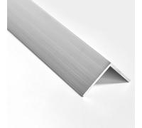nielsen Aluminium L-Shaped Angle Profile - Natural Mill Finish 2000x20x20 mm, 1.5mm Thick, 2m Length - Corner Trim, Edge Protection, Decorative Finishing