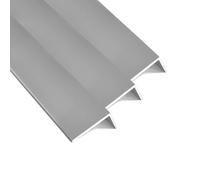 nielsen Aluminium L-Shaped Angle Profile, Pack of 3, Matt Anodized, 2000x30x15 mm, Thickness 2mm, Length 2m, Corner Trim, Edge Protection, Finishing and Decoration