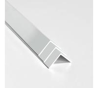 nielsen Aluminium L-Shaped Angle Profile - Pack of 3 -Matt Anodized, 2000x50x50 mm, 2mm Thick, 2m Length - Corner Trim, Edge Protection, Decorative Finishing