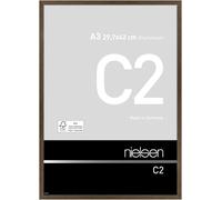 nielsen aluminium picture frame C2, 29,7x42 (A3) cm, soft frosted walnut