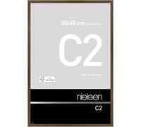 nielsen aluminium picture frame C2, 30x45 cm, soft frosted walnut