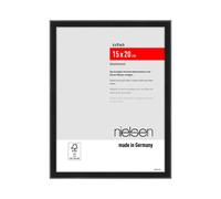 nielsen Atlanta Aluminium Picture Frame 15x20cm with Synthetic Glass Front in Black | Size: 15x20 cm Nielsen Black 15x20 cm
