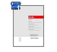 nielsen Atlanta Aluminium Picture Frame Frosted Black 60x80cm with Push and Turn Clips