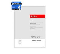 nielsen Atlanta Aluminium Picture Frame Matt White 30x40cm with Push and Turn Clips