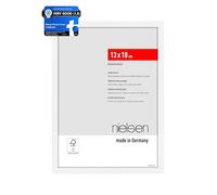 nielsen Atlanta Aluminium Picture Frame Matt White 5x7in, 13x18cm with Push and Turn Clips