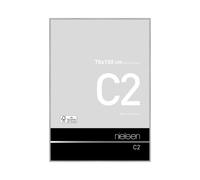 nielsen C2 Aluminium Picture Frame 70x100cm - Float Glass & Push/Turn Clips in Silver | Size: 70x100 cm Nielsen Silver 70x100 cm