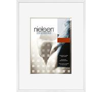 nielsen C2 Aluminium Picture Frame - Polished White 60x80cm - with Float Glass and Easy Push-Turn Clips