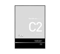 Nielsen C2 Brushed Black Aluminium Picture Frame 70X100Cm - With Float Glass And Push/turn Clips