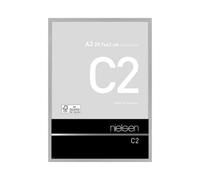 Nielsen C2 Brushed Silver Aluminium Picture Frame A3, 29.7X42Cm - With Float Glass And Push/turn Clips