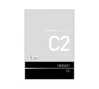 nielsen C2 Aluminium Picture Frame - Polished White A1, 59.4x84.1cm - with Float Glass and Easy Push-Turn Clips