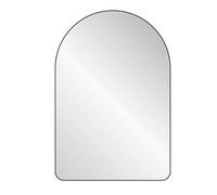 nielsen Cavell Arched Wall Mirror, Black, 75x50cm with Hanger