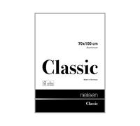 Nielsen Classic Polished Silver Aluminium Picture Frame 70X100Cm - With Float Glass And Push/turn Clips