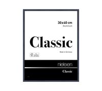 Nielsen Classic Polished Blue Aluminium Picture Frame 30X40Cm - With Float Glass And Push/turn Clips