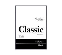 Nielsen Classic Polished Blue Aluminium Picture Frame 70X100Cm - With Float Glass And Push/turn Clips