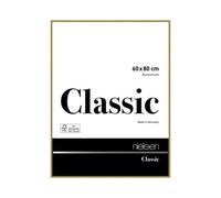 Nielsen Classic Polished Gold Aluminium Picture Frame 60X80Cm - With Float Glass And Push/turn Clips