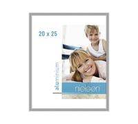 Nielsen Classic Polished Silver Aluminium Picture Frame 8"x10" (20X25Cm) - With Float Glass And Push/turn Clips