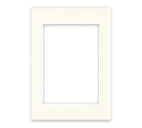 nielsen Conservation Picture Mount A3, 29.7x42cm to fit Image Size A4, 21x29.7cm, Acid-Free (pH Neutral) Protective Photo Mount, Structured Surface - Cream White