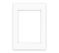 nielsen Conservation Picture Mount - Pure White A2, 42x59.4cm - Fits A3, 29.7x42cm Photo - Acid-Free, pH Neutral and Protective, Smooth Surface