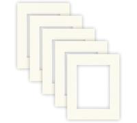 nielsen Conservation Picture Mounts - Ivory White 24x30cm - Fits 15x20cm Photo (Pack of 5) - Acid-Free, pH Neutral and Protective, Smooth Surface
