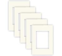 nielsen Conservation Picture Mounts - Ivory White A4, 21x29.7cm - Fits 13x18cm Photo (Pack of 5) - Acid-Free, pH Neutral and Protective, Smooth Surface