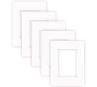 nielsen Conservation Picture Mounts - Pure White 18x24cm - Fits 10x15cm Photo (Pack of 5) - Acid-Free, pH Neutral and Protective, Smooth Surface
