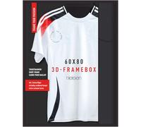 nielsen Framebox II Football Shirt Frame Display - 60x80 cm Matt Black Aluminium Box Frame for Football Shirt - Modern Home Décor for Displaying Sport and Band T-Shirts