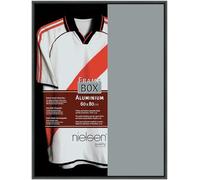 nielsen Framebox II Sports Shirt Display Frame - 60x80 cm Matt Black Aluminium - for Football, Rugby, Basketball & Band T-Shirts