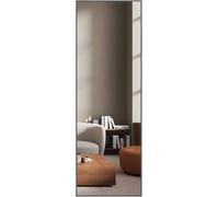 nielsen HOME Alpha Rectangular Aluminium Wall Mirror Black Oak 50x150cm with Hanging Set
